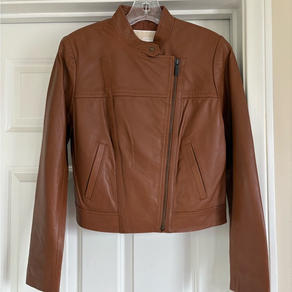 MICHAEL Michael Kors Jackets & Blazers - Michael Michael Kors 100% Lamb Leather Moto Jacket NWT